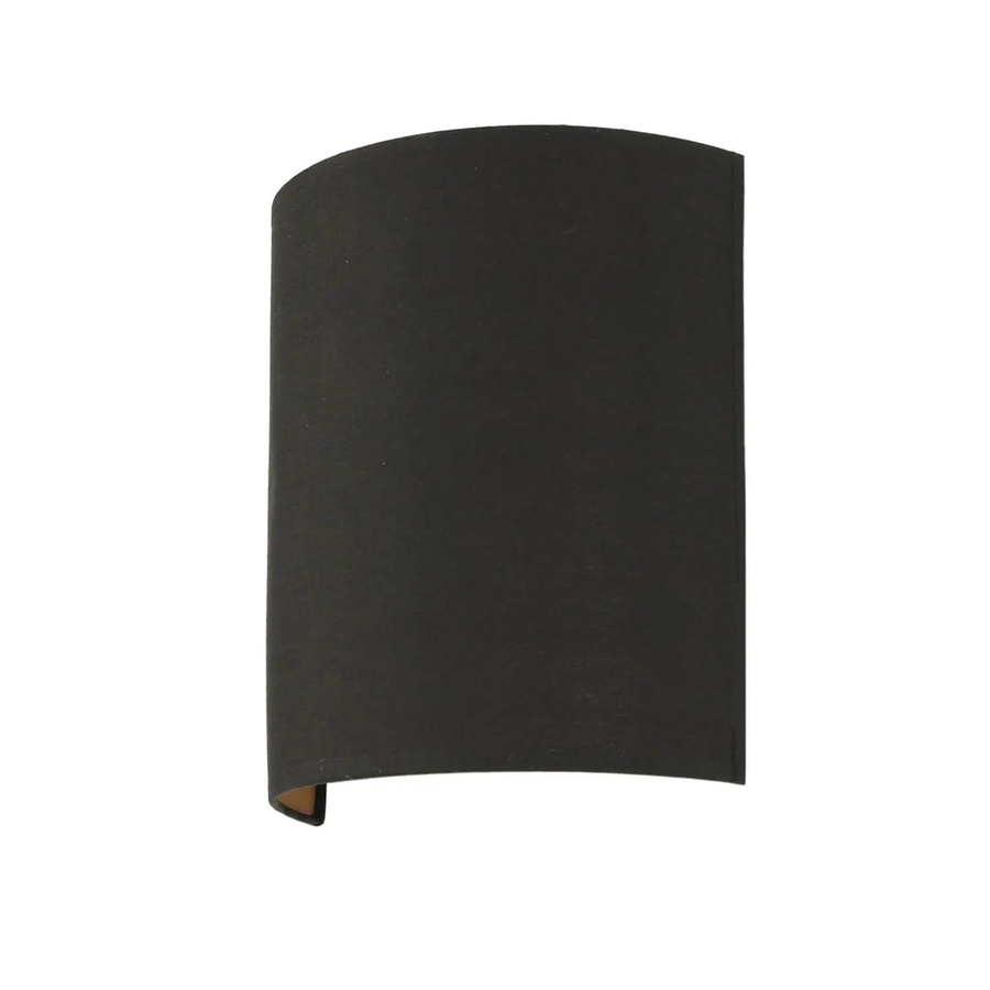 EASYLIGHT Wandleuchte Up Down aus Metall und Stoff in Schwarz und Gold, Höhe: 23 cm - Bild 2