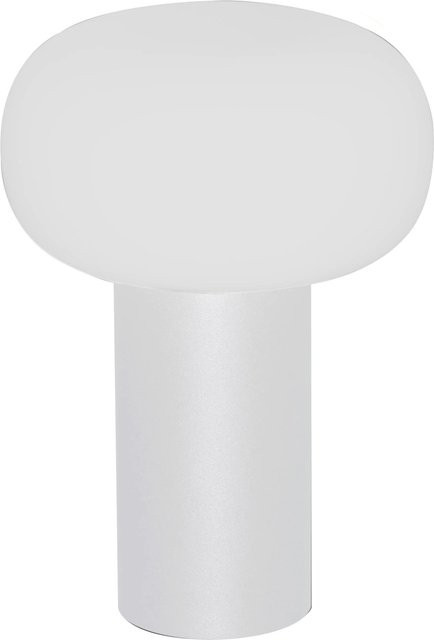 Konstsmide LED-Tischleuchte Antibes Weiß, Akku-Tischlampe für Garten und Terrasse, Durchmesser: 13 cm, Höhe: 19 cm - Bild 1