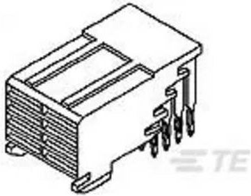 TE Connectivity Einbau-Buchsenleiste Standard 5536607-1 aus Kunststoff - Bild 1