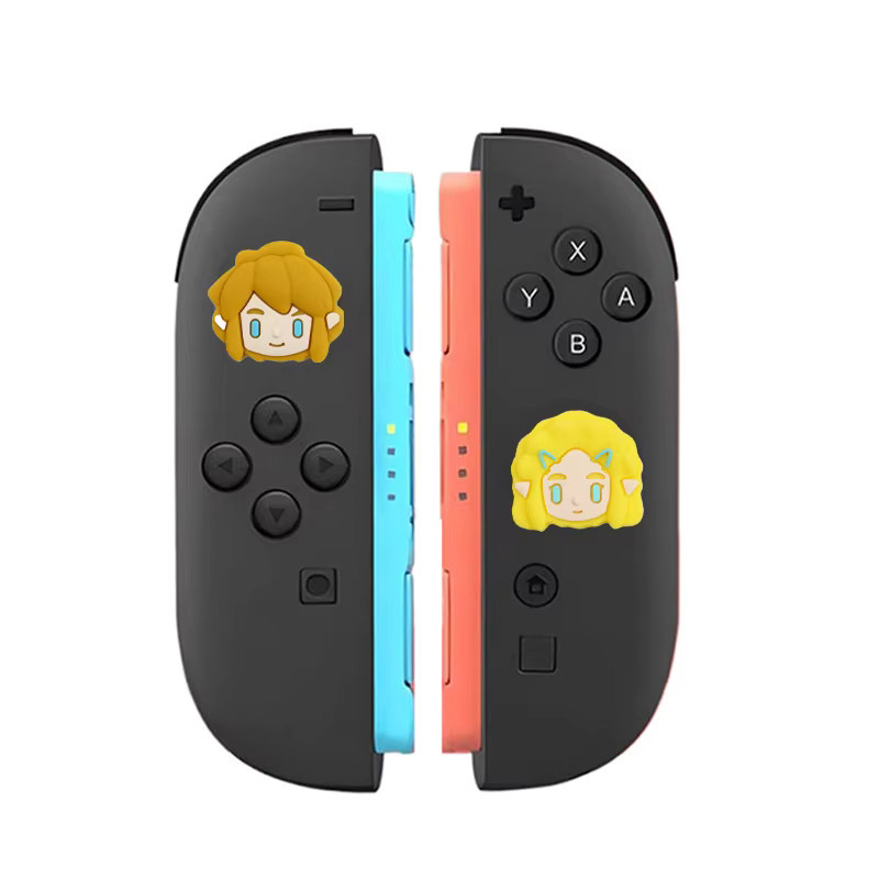 2 Stück Legend of Zelda Link Silikonkautschuk Daumengriffe für Nintendo Switch, PS5, Xbox und JoyCon Controller in Multicolour - Bild 3
