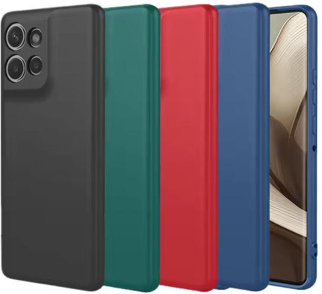 Motorola Flüssigsilikon Hülle für Moto Edge 50 50 Pro 50 Fusion in Schwarz - Bild 1