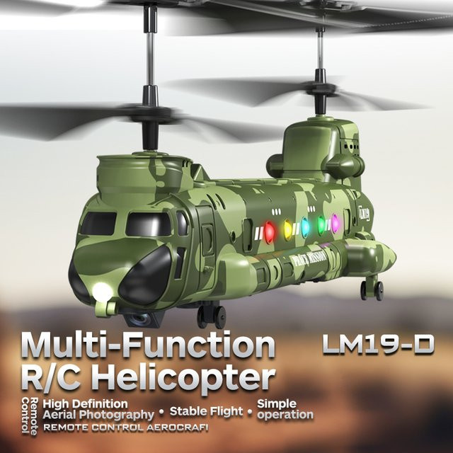 Kmoist RC Hubschrauber LM19-D, mit LED Lichter, 480P Kamera HD, ab 14 Jahren - Bild 1