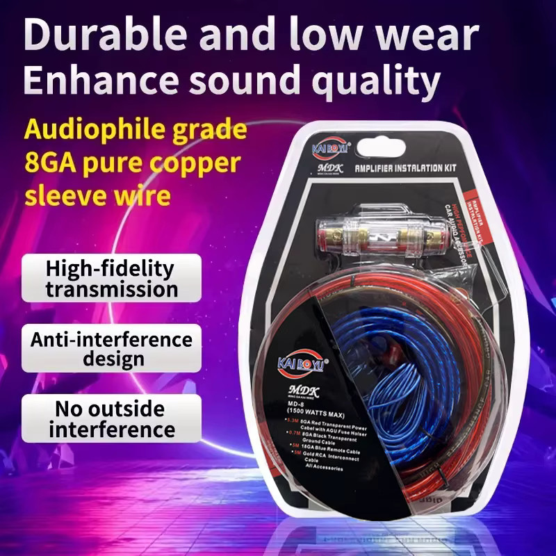 Q-PERTORS Car Audio Verkabelungskit für 1500W Subwoofer und Verstärker mit 60A Sicherungshalter - Bild 6