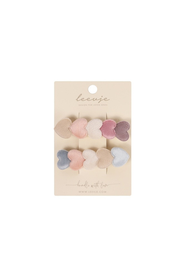 Leevje French Hair Clips Hearts, Kinder - Bild 1