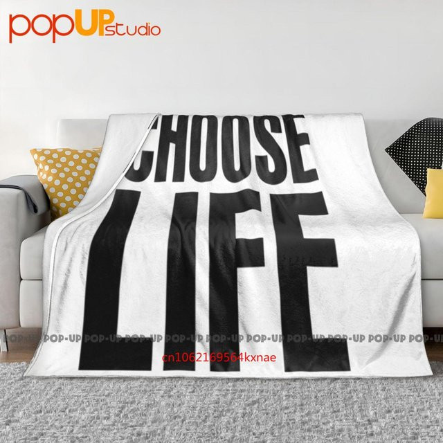 Wham Choose Life Ultra-Weiche Fleece-Steppdecke in Weiß, B/B: 200 x 150 cm - Bild 1