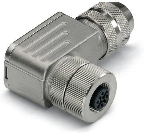 WAGO Sensor-Aktor-Steckverbinder 756-9210/060-000 M12 Buchse gewinkelt unkonfektioniert 5-polig silber - Bild 1