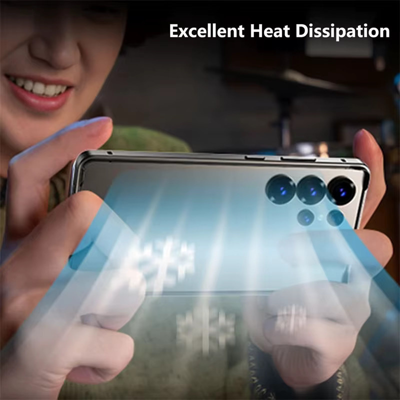 Schutzhülle für Samsung Galaxy S25 S26 Ultra S24 Plus mit Aluminium-Metallrahmen und weicher Innenstoßdämpfer-Hülle in Silber - Bild 3