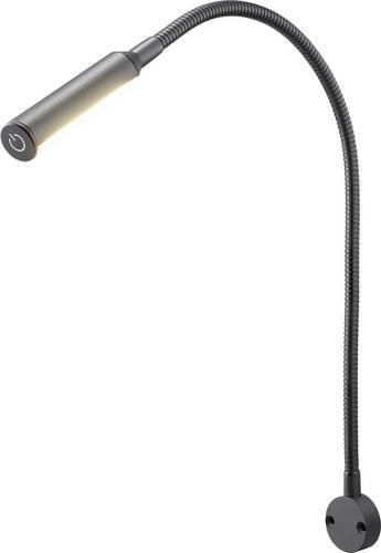 Sygonix LED Leselampe SY-7043944 in Schwarz, dimmbar mit Touch-Bedienung und biegbarem Hals, B/H/T: 57,7 x 3,5 x 2,0 cm - Bild 1