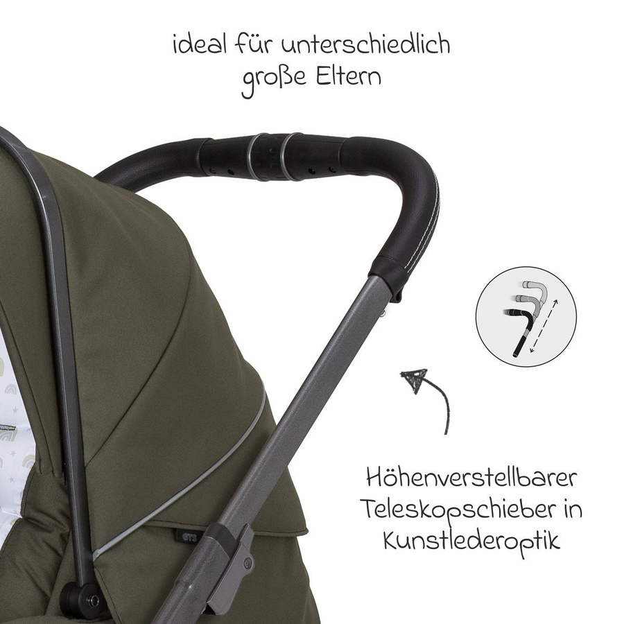 Hartan Buggy und Sportwagen Vip GTS Rainbow mit Regenschutz und Teleskopschieber bis 22 kg belastbar - Bild 3