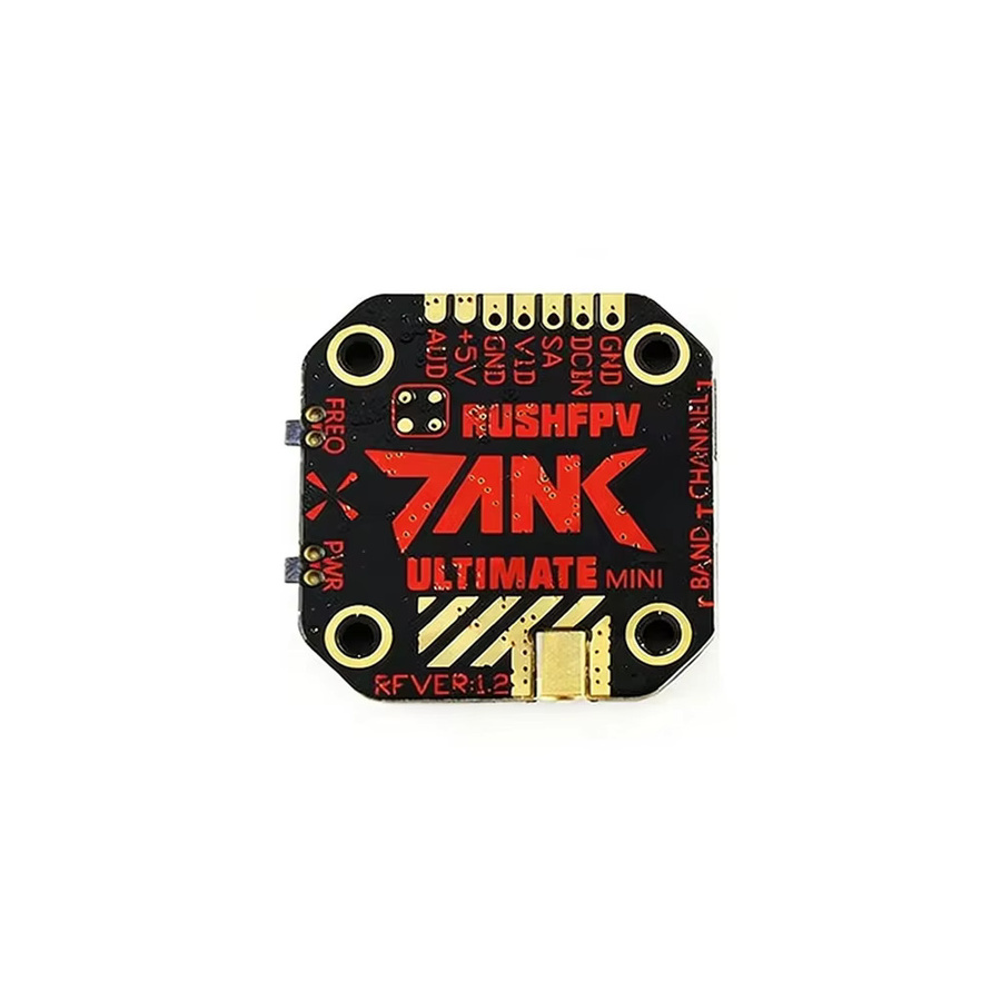 RUSH TANK MINI2 5.8GHz FPV-Sender VTX für RC-Drohnen, 48CH RaceBand, 25/200/500/800mW, Schwarz, 20x20 mm stapelbar - Bild 2
