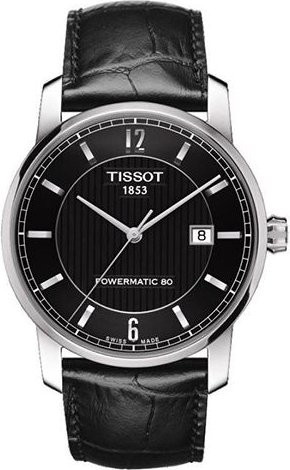 Tissot Armbanduhr Automatik, Titan Gehäuse, 40 mm, Lederarmband, Herren - Bild 1