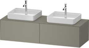 Duravit Waschtischunterschrank White Tulip in Weiß mit integrierter LED-Beleuchtung, Wandmontage, B: 160 cm, T: 55 cm, H: 40,8 cm - Bild 1