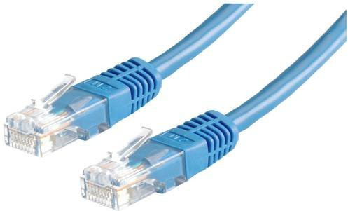 Value RJ45 Patchkabel CAT 6 U/UTP Ethernet LAN Kabel Blau, Länge: 1,50 m - Bild 1