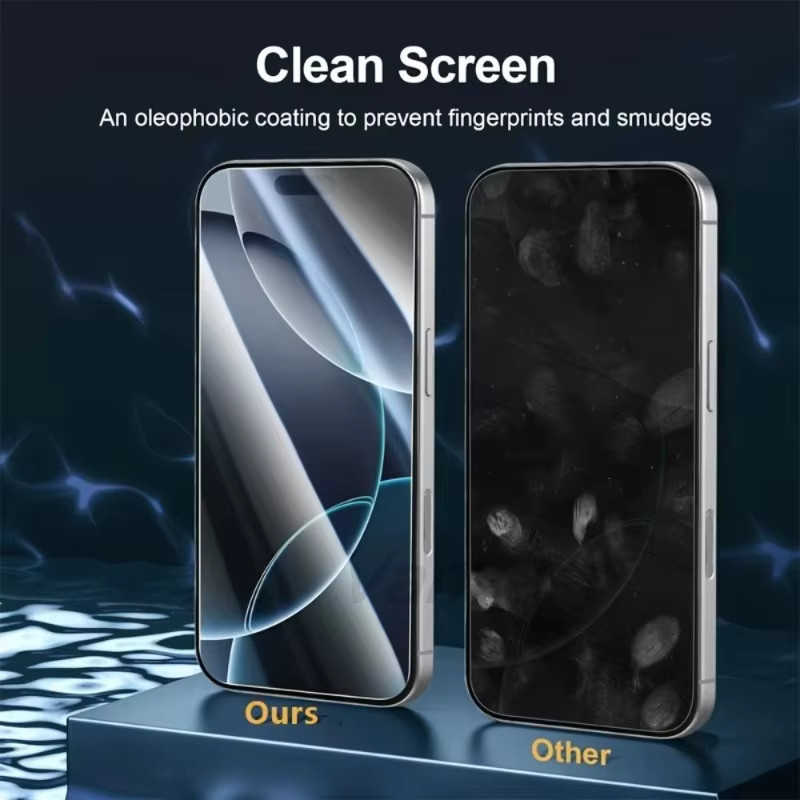 Vanveet Anti-Spion Displayschutz für iPhone 16 Pro Max 15 14 13 11 7 8 X XR XS Max 6s Air 6 Plus zur einfachen Installation - Bild 3