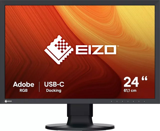 EIZO ColorEdge CS2400S LED-Monitor, 24.1 Zoll, IPS, 1920 x 1200 Pixel, Schwarz, HDMI, DisplayPort, USB-C - Bild 1