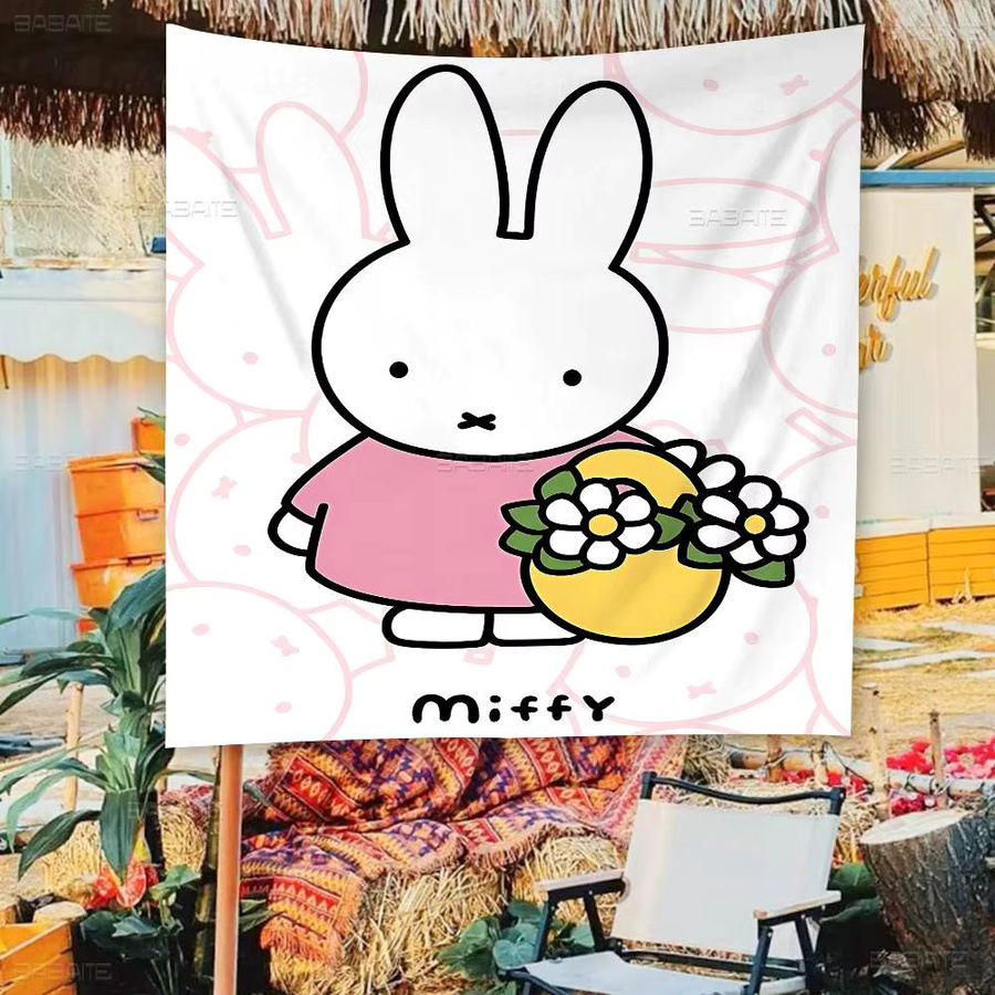 Potdemiel Miffy Wandbanner mit Tiermotiv, Mehrfarbig, Rechteckig - Bild 2