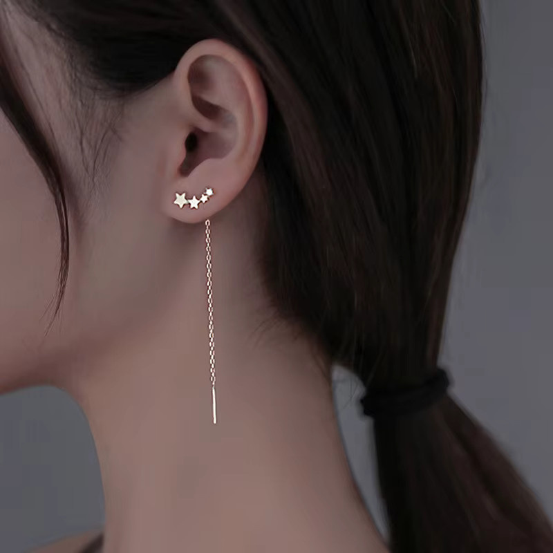 YUXINTOME Ohrringe, 925 Silber, Quasten, Damen - Bild 2