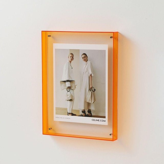 Shenhu Win Acryl-Fotorahmen Transparent Orange, Rechteckig, 16 x 21 cm - Bild 1