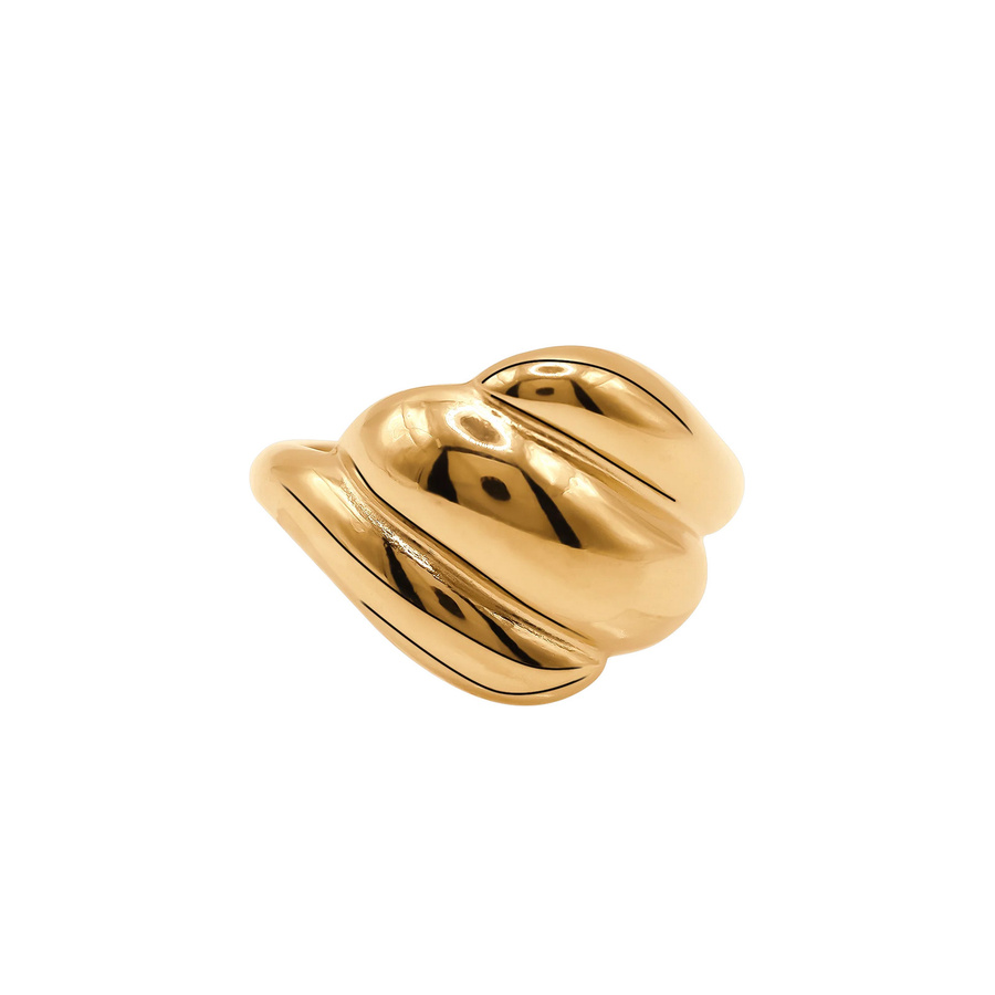 Heideman Ring Esra, Edelstahl, Gold, Damen, ohne Stein - Bild 1