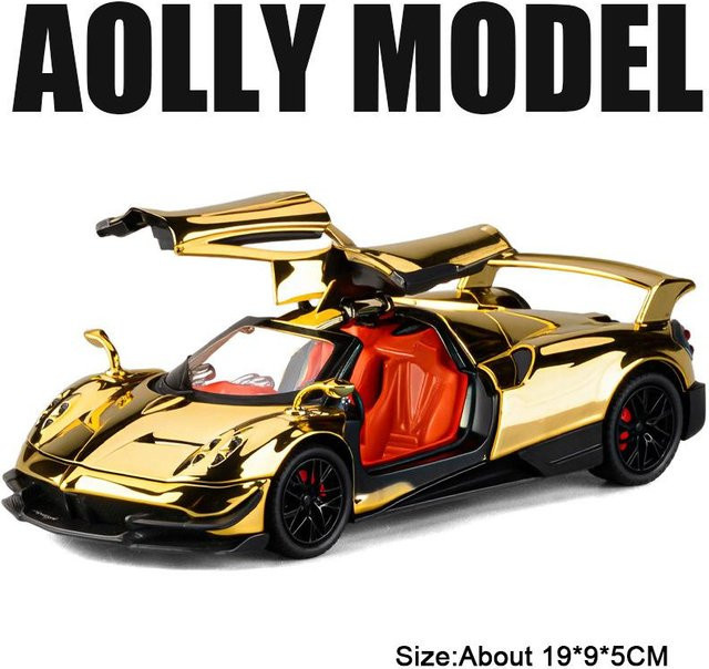Linyi toy car Huayra Bc 720S Sportwagen Modell, 1:24, Metall Druckguss, Rückzieher, ab 14 Jahren - Bild 1