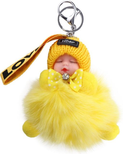 Yiran toy Schlüsselanhänger Plüsch, Schlafbaby Puppe, Unisex - Bild 1