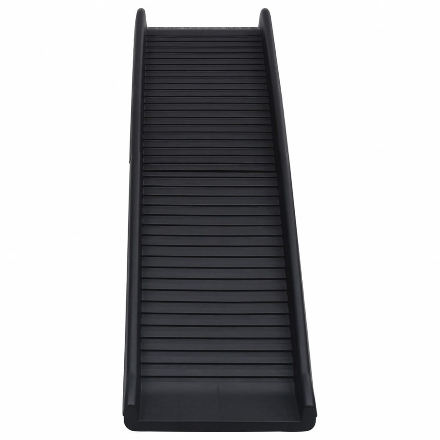 Vidaxl Faltbare Hunderapmpe in Schwarz, L x B x H: 155,5 x 40 x 15,5 cm - Bild 2