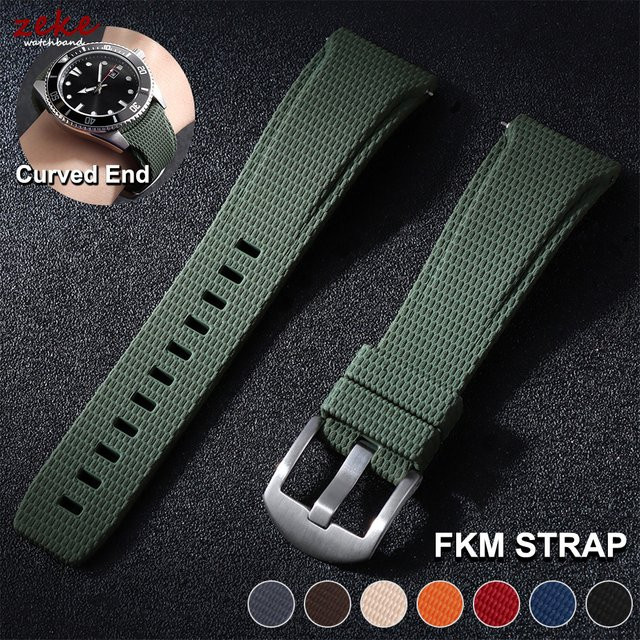 Uhrenarmband Kautschuk, Schwarz, Herren - Bild 1