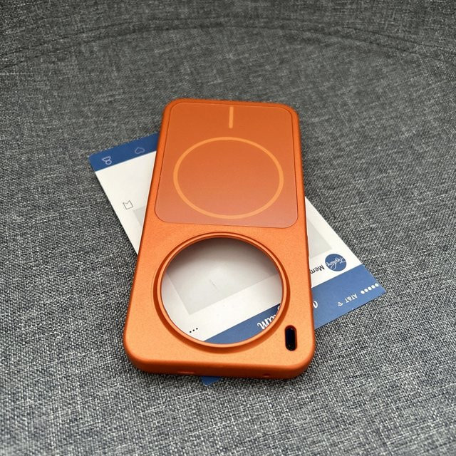 Magnetische Nano-Mattglas Handyhülle für Vivo X300 und X300 Pro mit MagSafe Wireless Charging, stoßfest, Orange - Bild 1