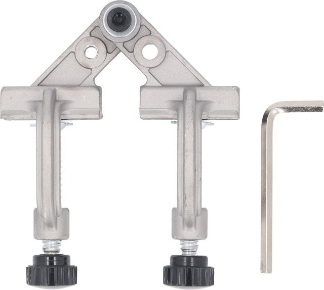 WALFRONT Eckklemme mit Doppelgriff aus Aluminiumdruckguss in Silber, rechtwinklige Rohrschelle mit Schnellverschluss für die Holzbearbeitung - Bild 1