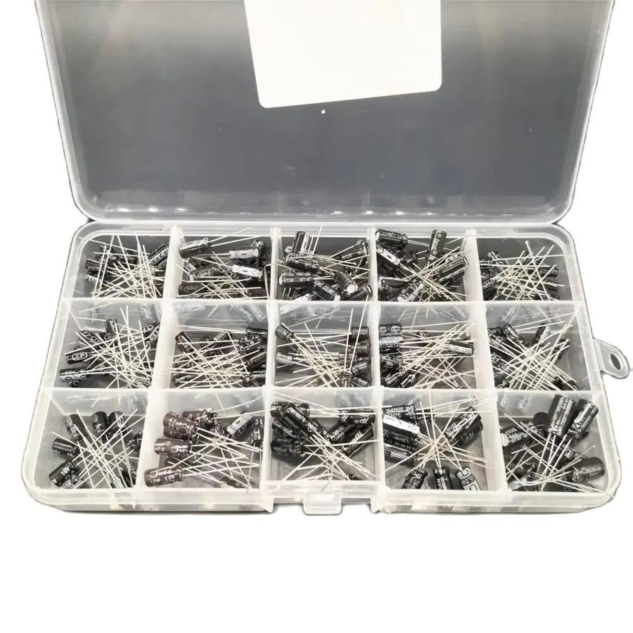 ENLINCA Radialkondensatoren Set mit 200 Teilen, 15 Werte von 0,1 uF bis 220 uF, Spannungen 10 V, 16 V, 25 V und 50 V, Elektrolytkondensator Sortiment Kit - Bild 3