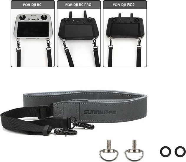 DJI Fernbedienungs-Lanyard für DJI Mini 4 Pro, Mini 3, Mini 2, Air 2S, Air 3 und Mavic 3 sowie DJI RC und RC 2 Fernsteuerung - Bild 1