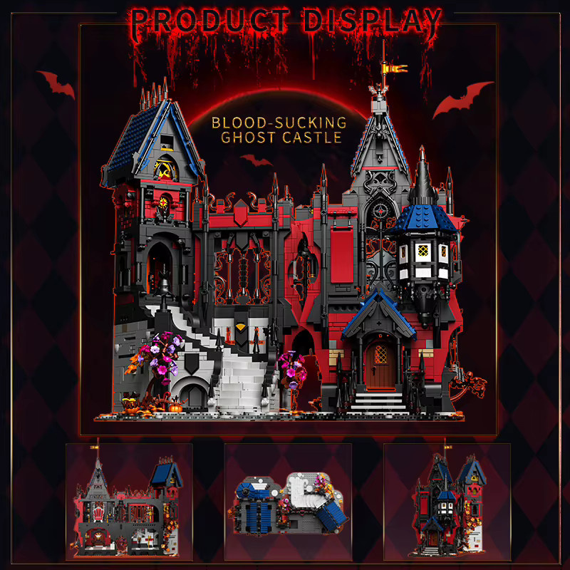 Yangkili Retro Gothic Vampire Castle Modell Bausteine, Fantasy - Bild 2