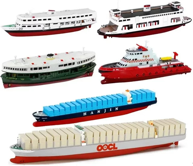 Goni Schiff Modell, Container Fähre, 1:400, Metall - Bild 1