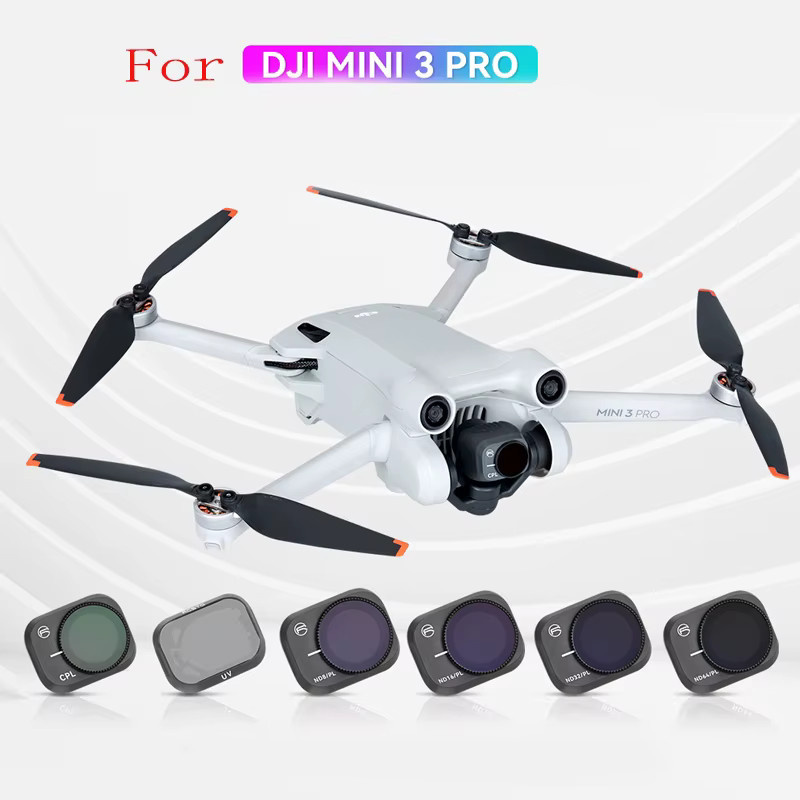 Einstellbarer ND-Filter für DJI Mini 3 Pro Drohne, optischer Glas-Schutzfilter zur Lichtreduzierung, transparent - Bild 2
