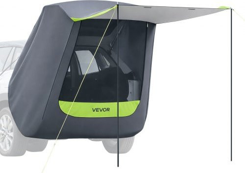 VEVOR SUV Heckklappenzelt mit Sonnenschutz-Awnings, wetterfestes Allwetter-Campingzelt für das SUV-Heck, wasserdicht PU2000mm, Grau, B/T/H: 185 x 165 x 165 cm - Bild 1