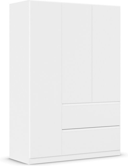 RAUCH BLUE Costa Drehtürenschrank in Weiß mit integrierten Schubladen, Breite: 136 cm, Tiefe: 54 cm, Höhe: 197 cm - Bild 1