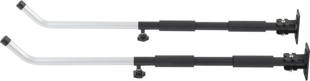 Aimo Wandmontage Rack aus Aluminiumlegierung in Silber, verstellbar von 62 bis 102 cm, Tragkraft 40 kg - Bild 1