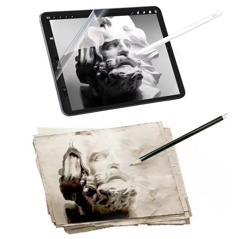 Papierähnliche Displayschutz Folie für Apple iPad Pro 11 und 13 Zoll, iPad Air 11 und 13 Zoll sowie iPad 10 und 11 Generation, transparent - Bild 5