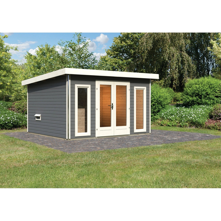Saunahaus Magnus 2-Set in Terragrau - Bild 2