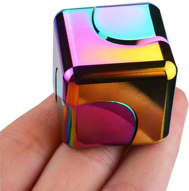 Metall Fidget Spinner Würfel, Rotierender Unendlichkeitswürfel Spielzeug - Bild 1