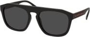 Burberry BE 4396U Sonnenbrille, Quadratisch, Vollrand, Kunststoff, Herren, Schwarz, Grau - Bild 1