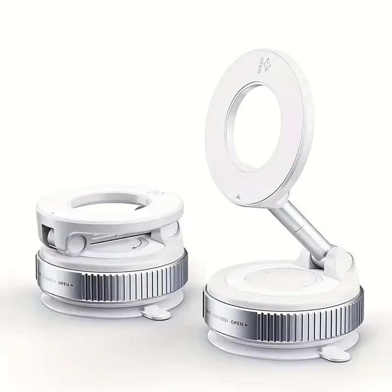 MagSafe magnetischer Autotelefonhalter in Weiß mit 360 Grad Rotation und starker Adsorption - Bild 3