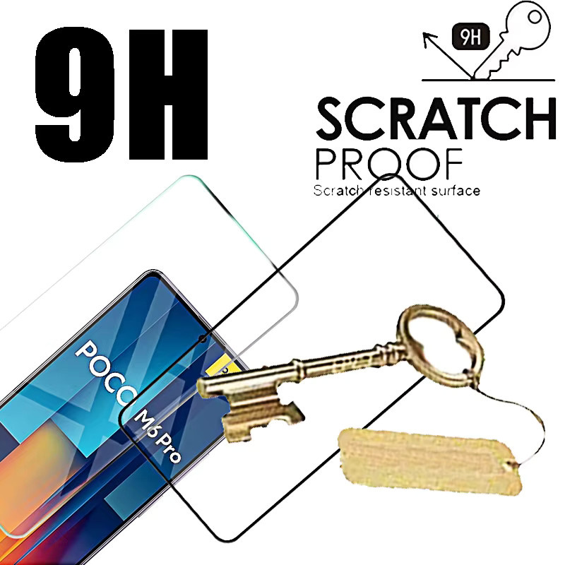 4er-Pack Xiaomi Poco M6 Pro 4G Displayschutzfolien aus gehärtetem Glas, transparent - Bild 4