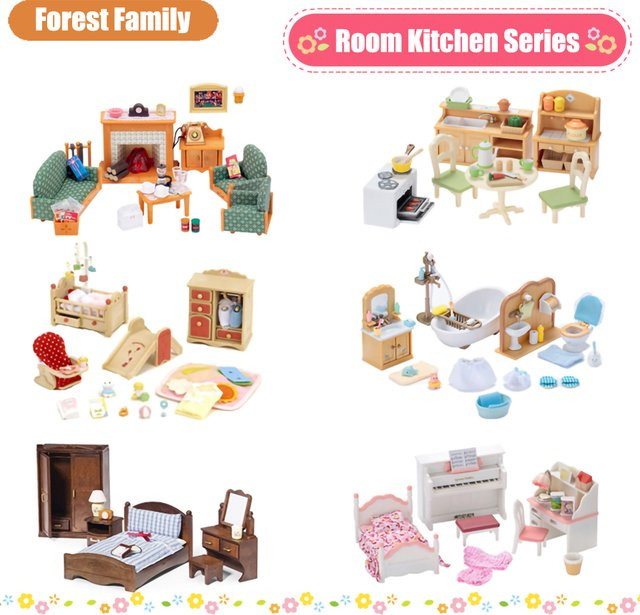 MSFTOYS Forest Dollhouse Miniature Accessories Kitchen Cooking Pots 1/12 - Bild 1
