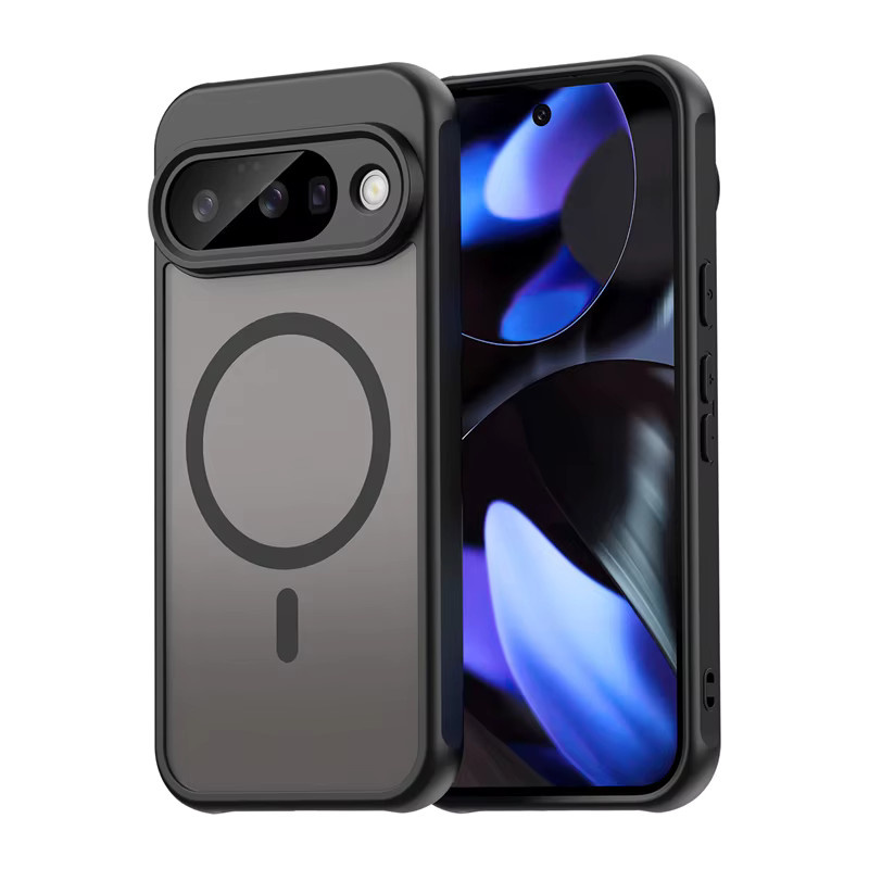 Newteneight Magnetische Handyhülle für Google Pixel 10 Pro XL 9 Pro XL MagSafe kompatibel matt transparent schwarz - Bild 7