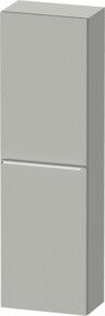 Duravit Halbhochschrank D-Neo in Grau Matt, Eckschrank mit 1 Tür und 4 Regalböden, B/T/H: 40 x 24 x 132 cm - Bild 1