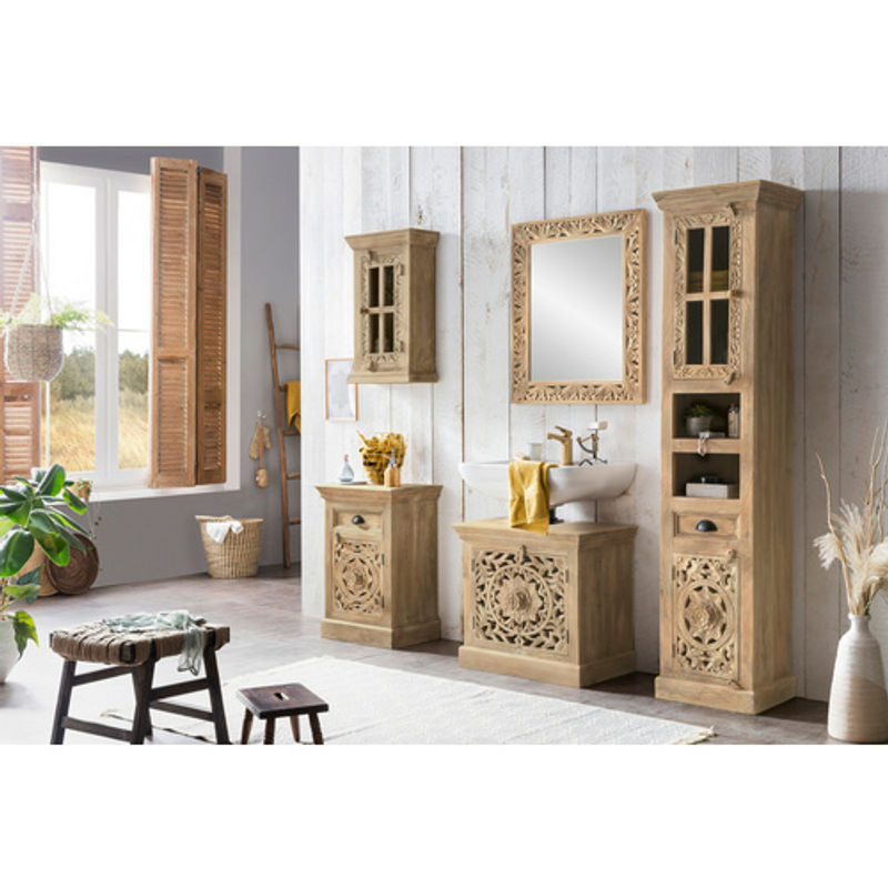SIT Hängeschrank LAKADEE aus Mangoholz in Braun, B/T/H: 70 x 20 x 44 cm - Bild 3
