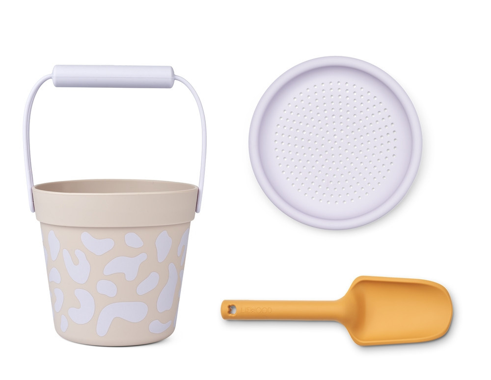 Liewood Elmo Strandset, 3-teiliges Set, Leo misty lilac - Bild 1