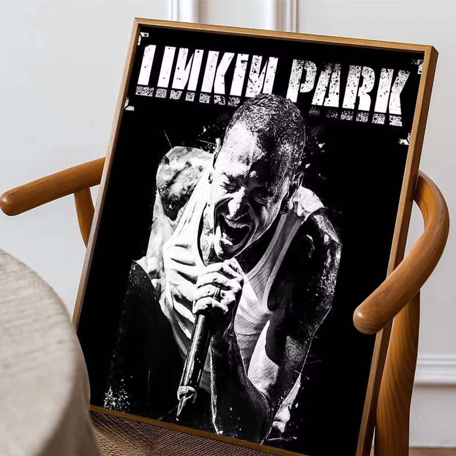 Bilibili Linkin Park Anime Poster als wasserfester Papieraufkleber zur Wanddekoration, B/H: 15,0 x 15,0 cm - Bild 4
