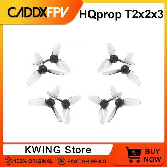 CADDXFPV T2X2X3 2 Zoll 3-Blatt-Propeller Set für Gofilm 20 FPV Drone Whoop, transparent - Bild 1